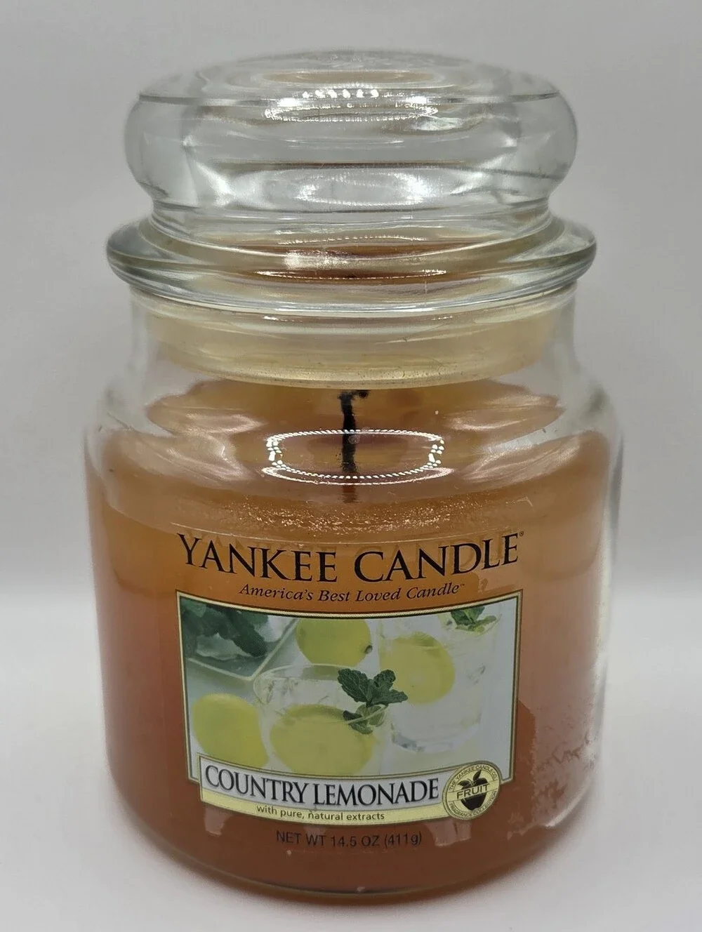 Yankee Candle Country Lemonade 14.5 oz Jar Vintage Retired Rare